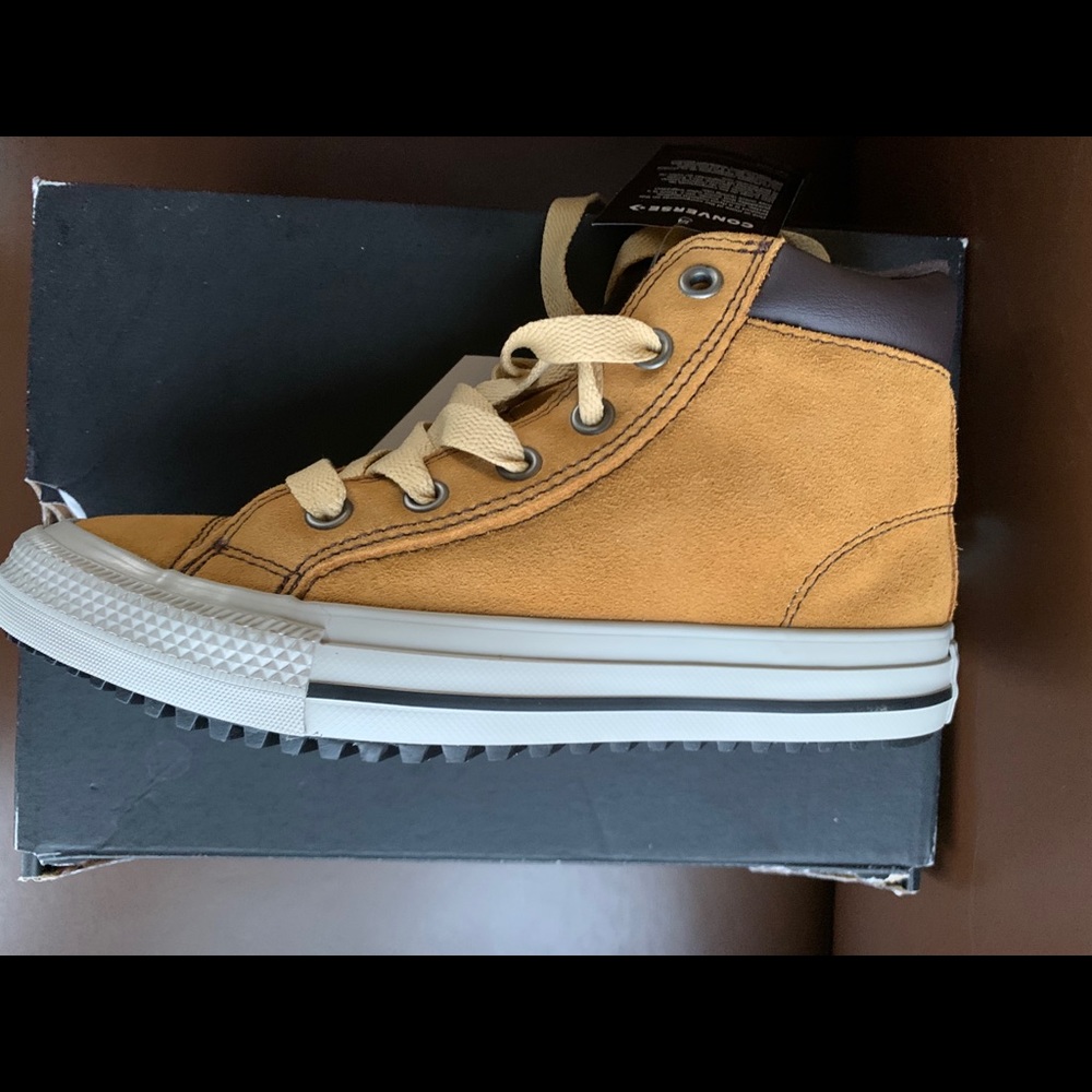 Boys Converse suede high tops